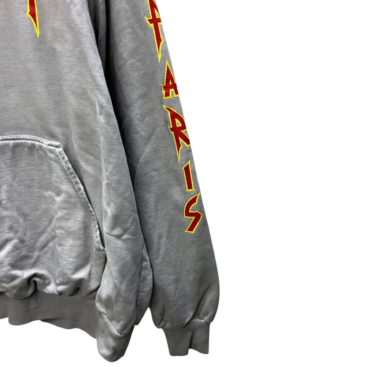 Metal Hoodie Oversized in black me プリントパーカー