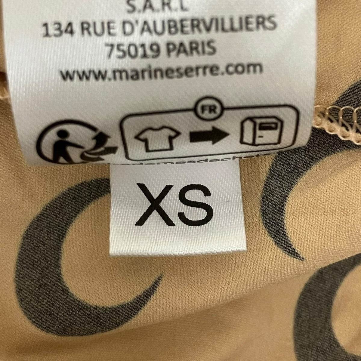 marine serre ムーンプリントカットソー 古着・中古-5枚目のアイテム画像