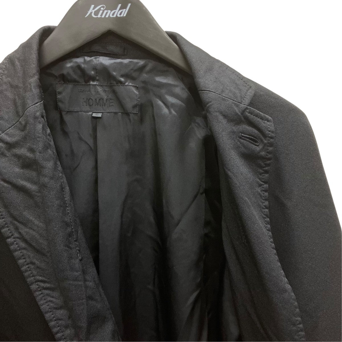 COMME des GARCONS HOMME 26AW エステルサージ 製品染テーラードジャケット 古着・中古-3枚目のアイテム画像