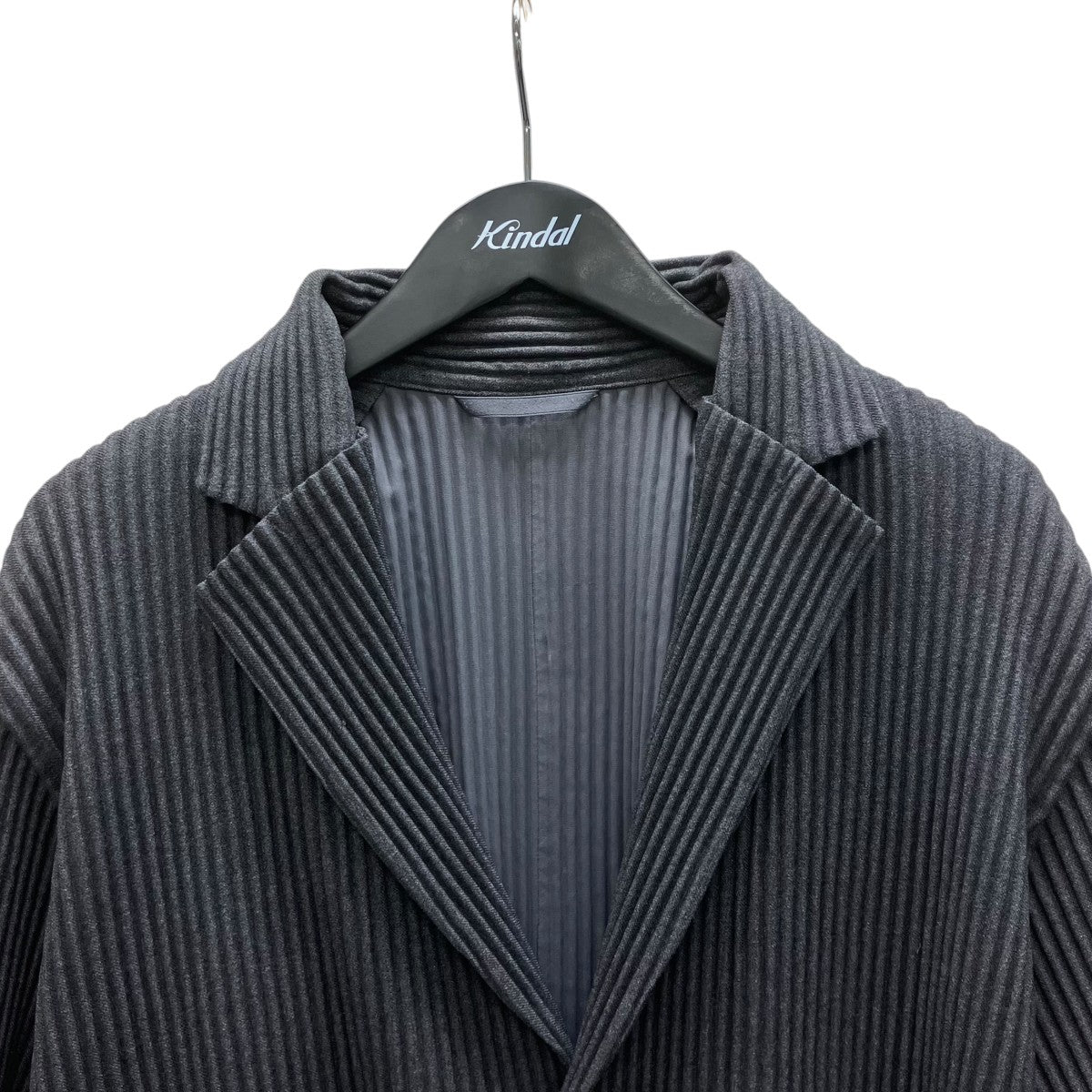 HOMME PLISSE ISSEY MIYAKE WOOL LIKE LIGHTプリーツテーラードジャケット 古着・中古-2枚目のアイテム画像