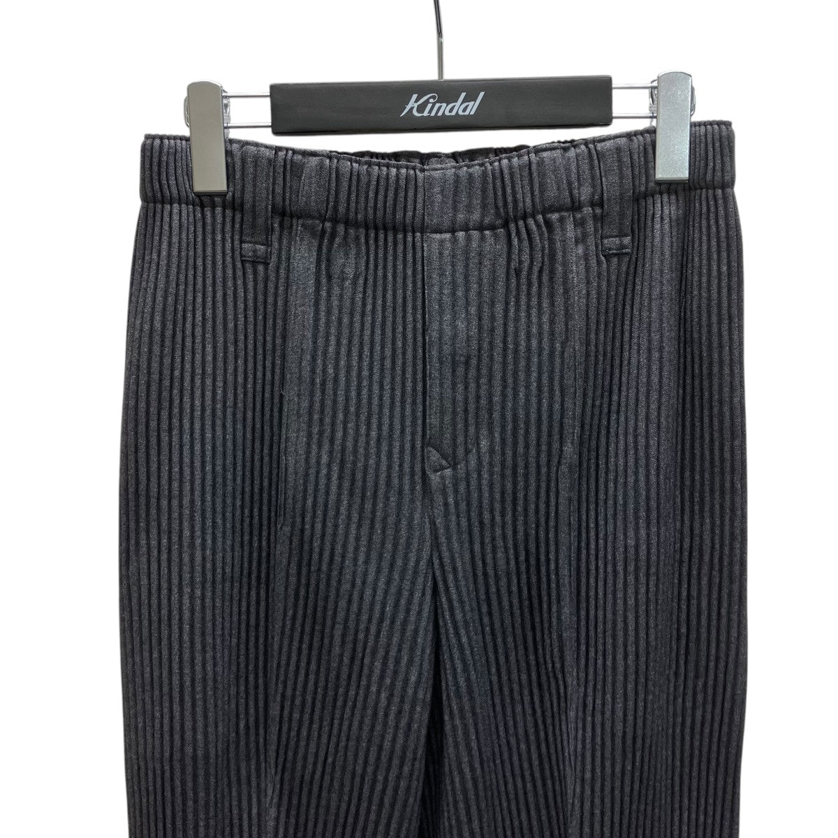 HOMME PLISSE ISSEY MIYAKE WOOL LIKE LIGHTプリーツパンツ 古着・中古-2枚目のアイテム画像