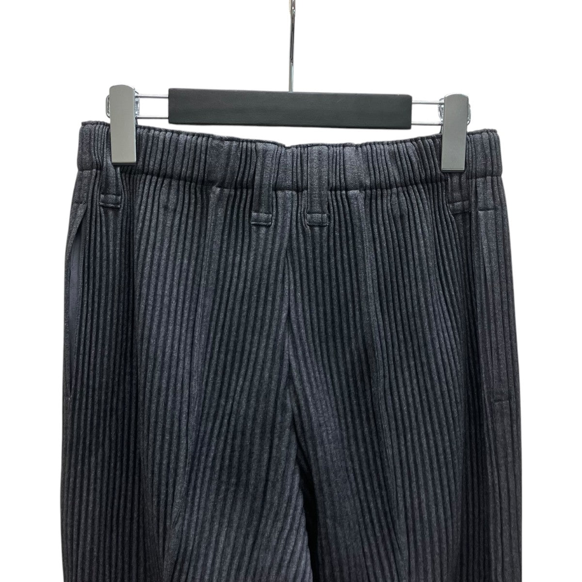 HOMME PLISSE ISSEY MIYAKE WOOL LIKE LIGHTプリーツパンツ 古着・中古-4枚目のアイテム画像