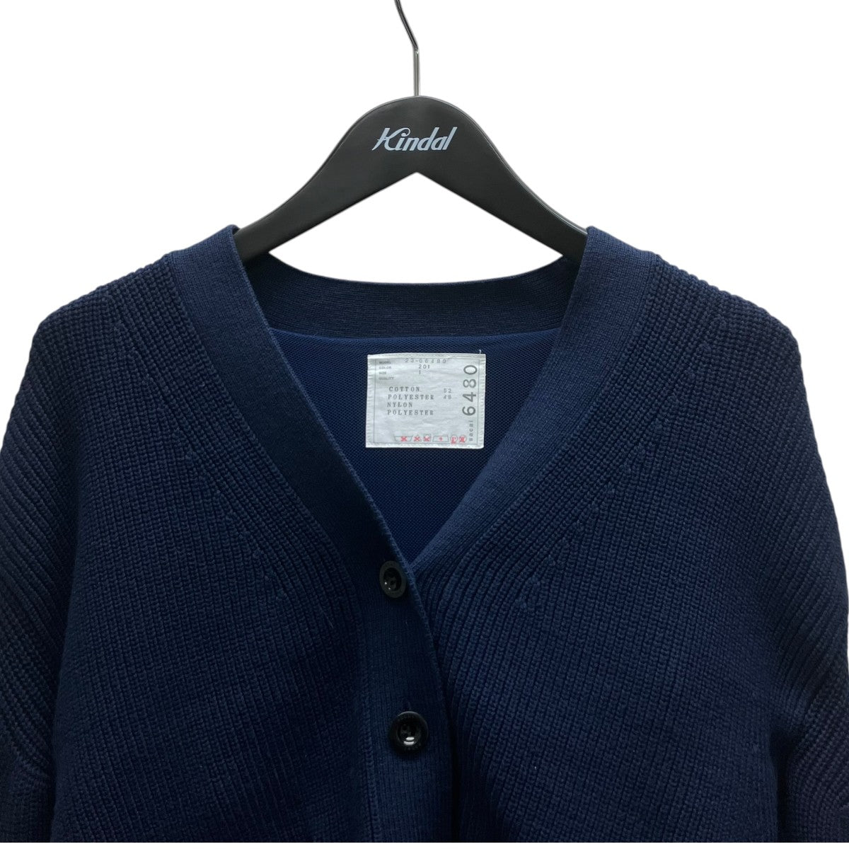 sacai ニットカーディガン 古着・中古-2枚目のアイテム画像