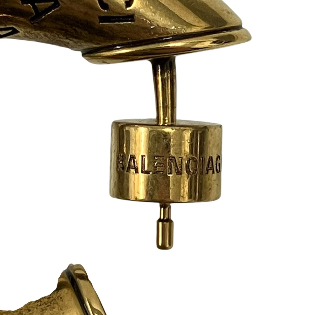 BALENCIAGA ロゴフープピアス 古着・中古-3枚目のアイテム画像
