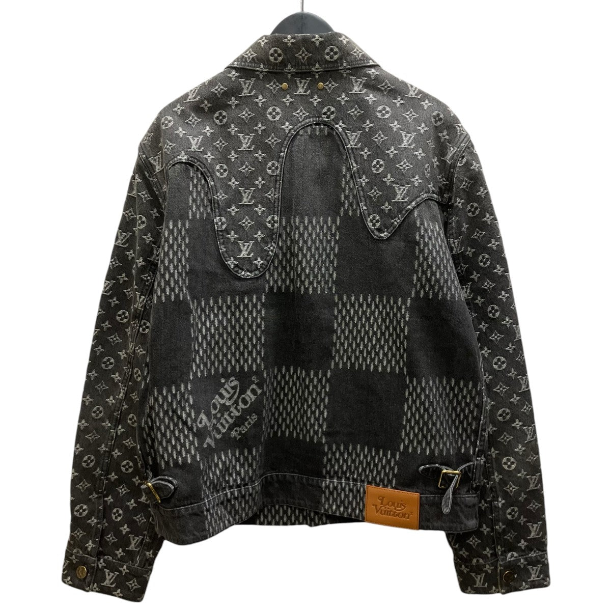 LOUIS VUITTON×NIGO ジャイアントダミエ ウェーブス モノグラム デニムジャケット 古着・中古-5枚目のアイテム画像