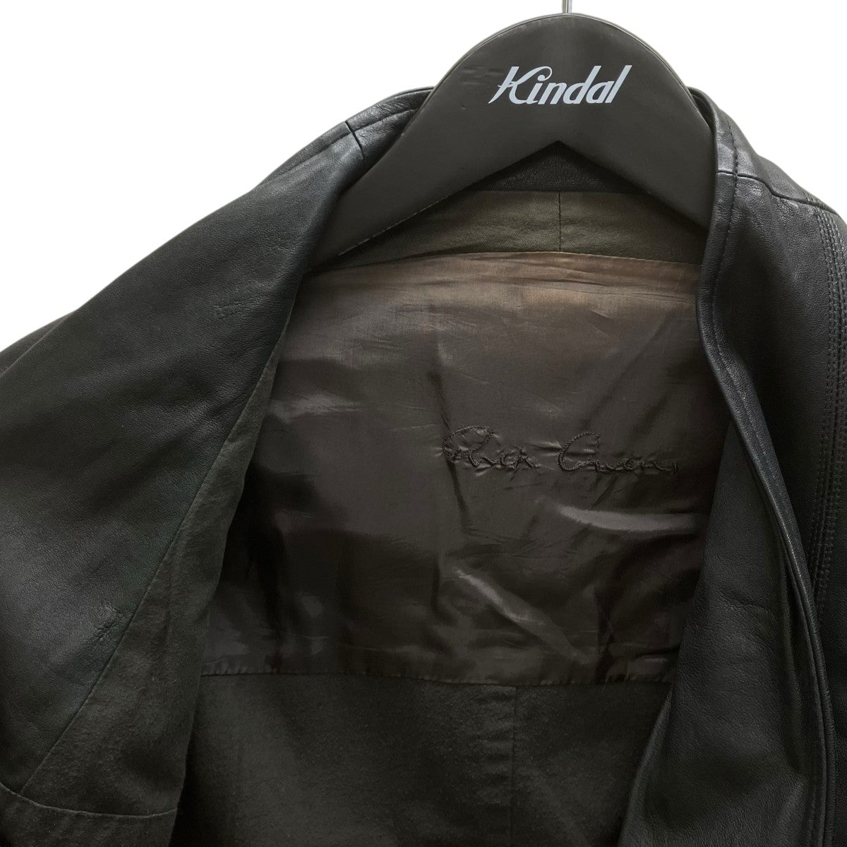 RICK OWENS オルマー期 ラムレザージャケット 古着・中古-3枚目のアイテム画像