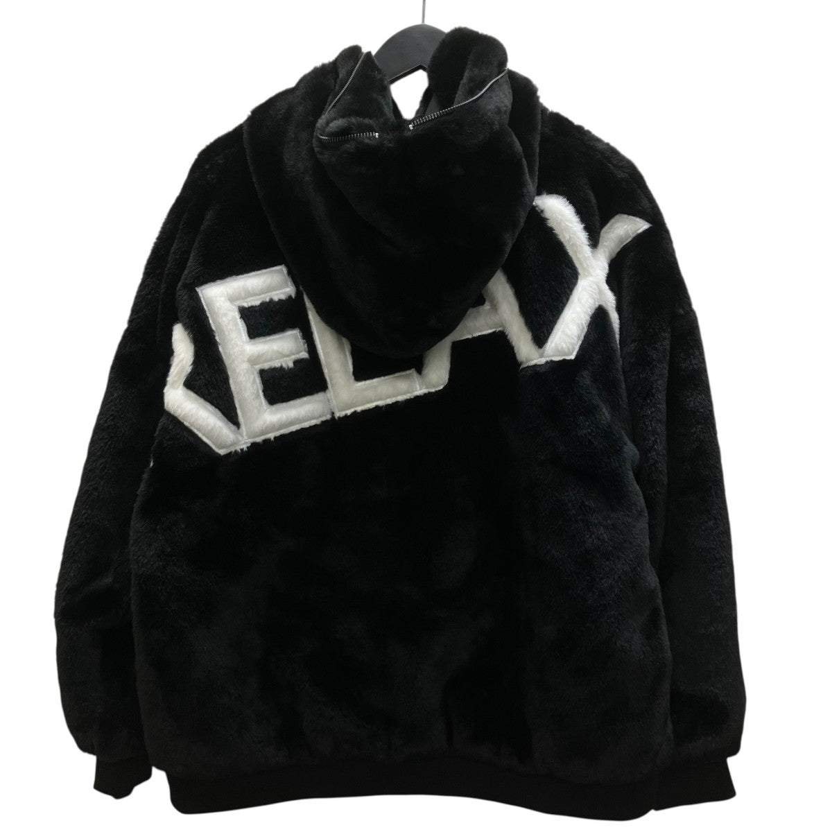 1piu1uguale3 relax フェイクファーロゴパーカー 古着・中古-4枚目のアイテム画像