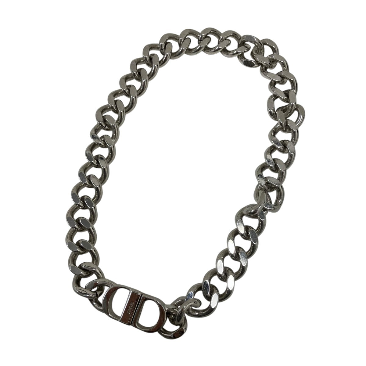 DIOR CDアイコンチェーンリンクネックレス 古着・中古-1枚目のアイテム画像