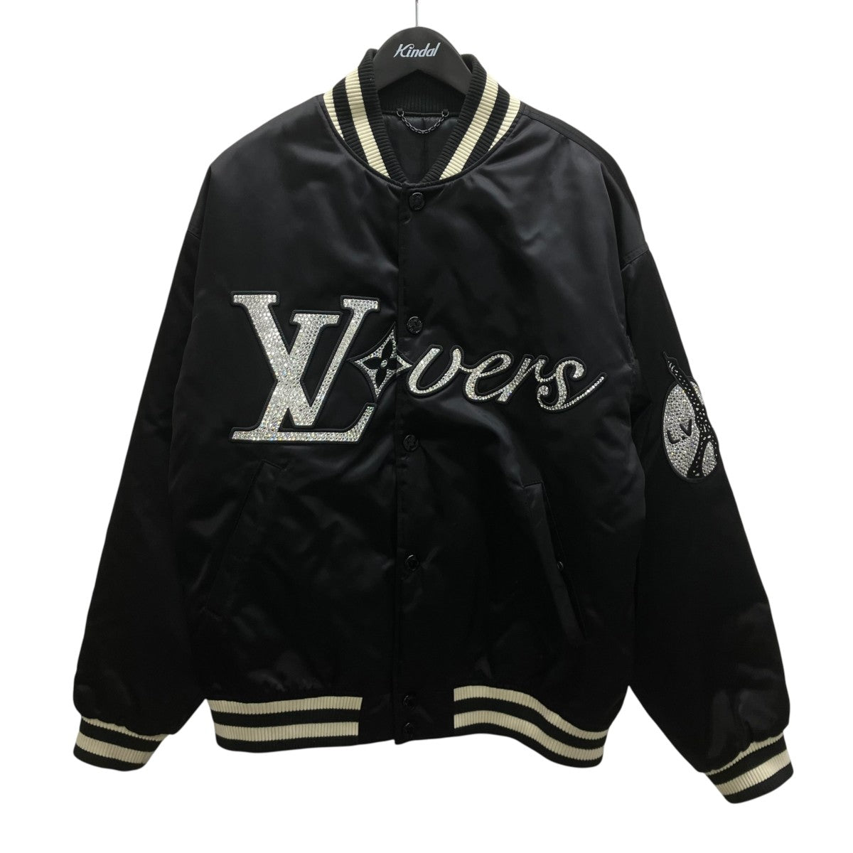 LOUIS VUITTON エンブロイダード ナイロンベースボールブルゾン 古着・中古-1枚目のアイテム画像