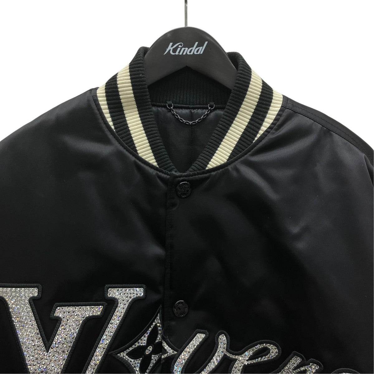 LOUIS VUITTON エンブロイダード ナイロンベースボールブルゾン 古着・中古-2枚目のアイテム画像