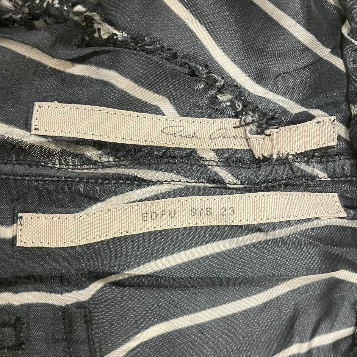 RICK OWENS ワイドベラロングパンツ 古着・中古-6枚目のアイテム画像