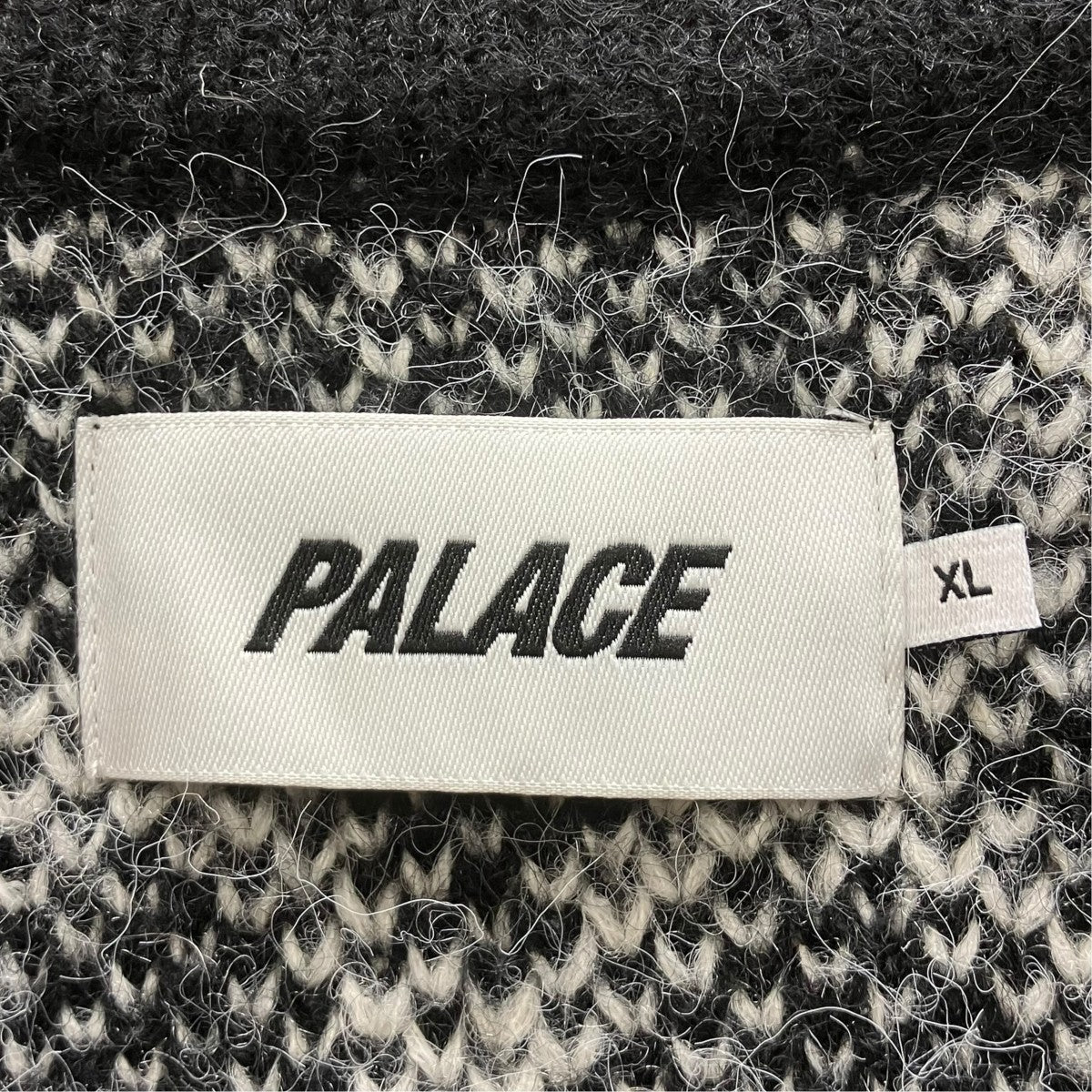 PALACE 25AWHAIRY HEART KNITカーディガン 古着・中古-4枚目のアイテム画像