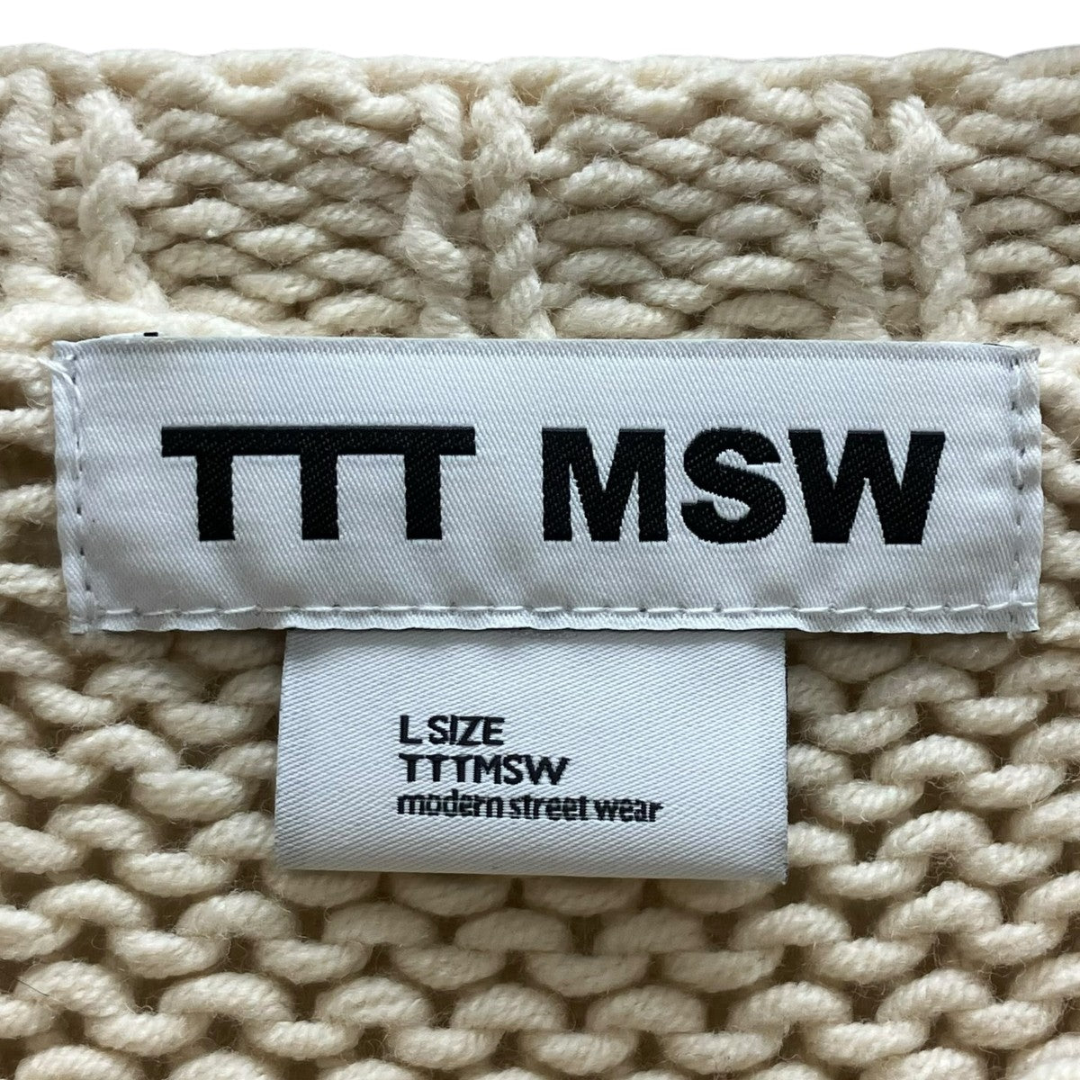 TTT MSW 25SS JAKE knit 厚手ニット 古着・中古-4枚目のアイテム画像