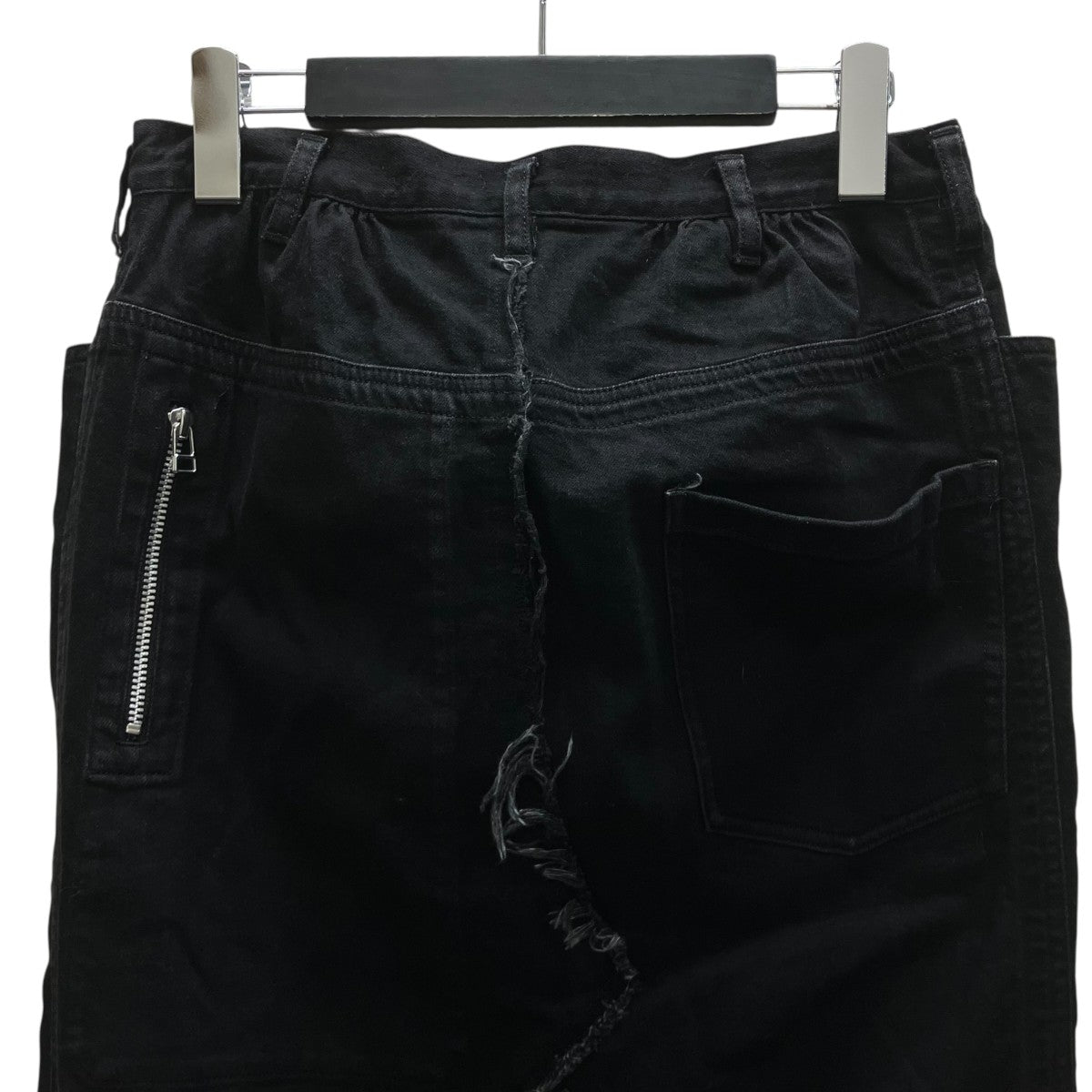B Yohji Yamamoto サイドジップデニムスカート 古着・中古-4枚目のアイテム画像