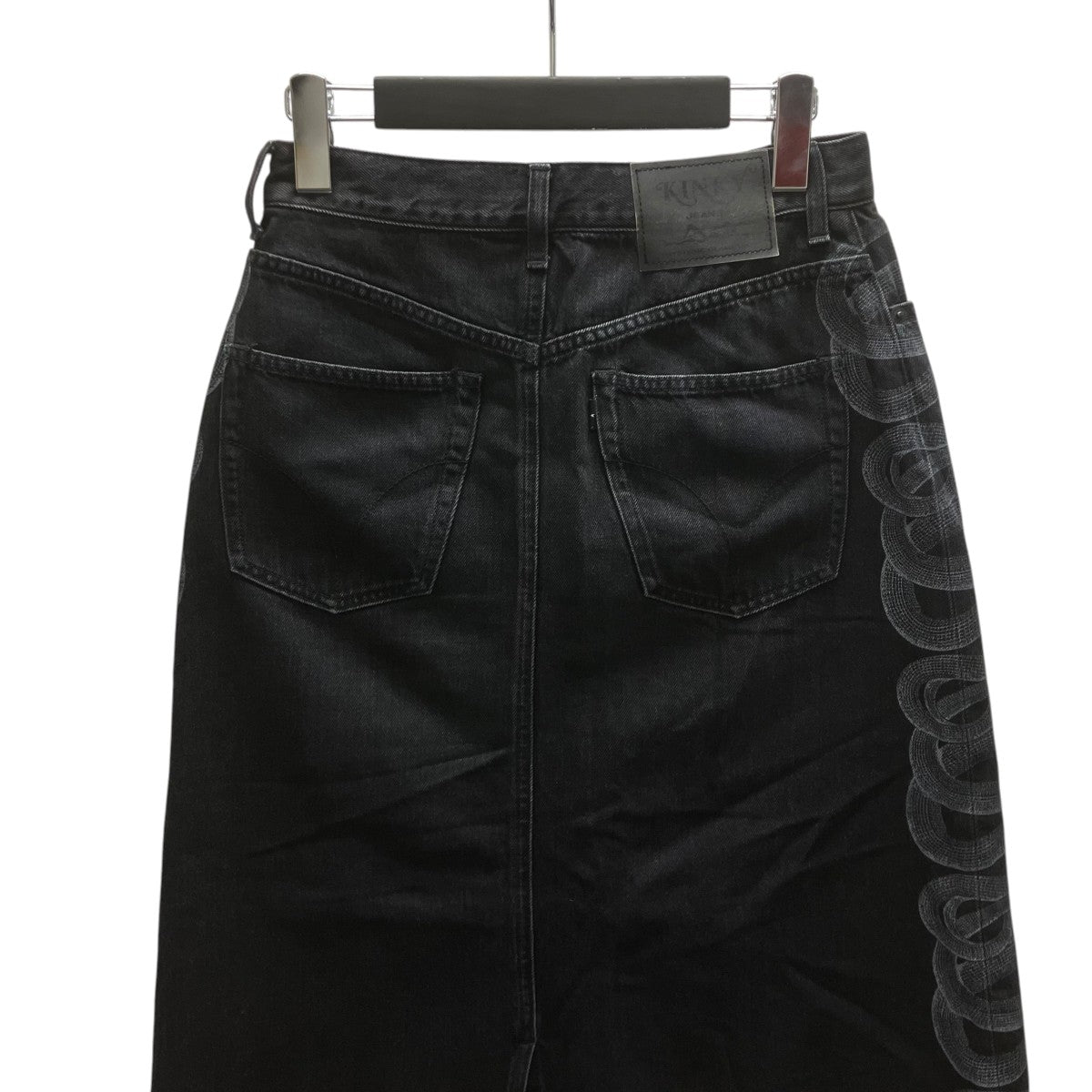 Hysteric Glamour SNAKE LOOP ロングデニムスカート 古着・中古-4枚目のアイテム画像