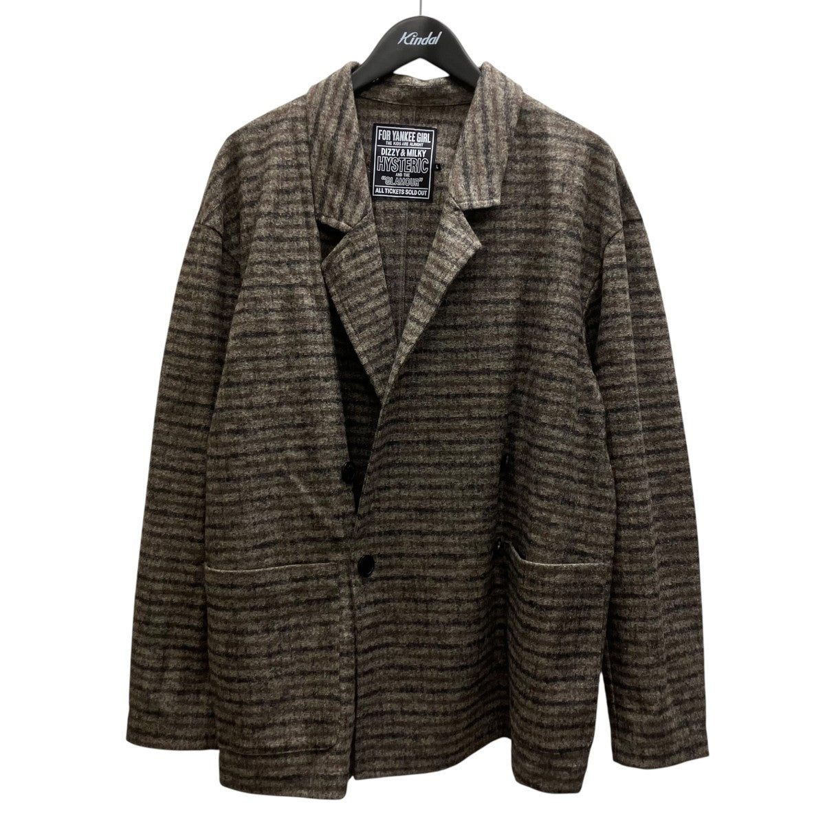 Hysteric Glamour ダブルブレステッドチェックジャケット 古着・中古-1枚目のアイテム画像