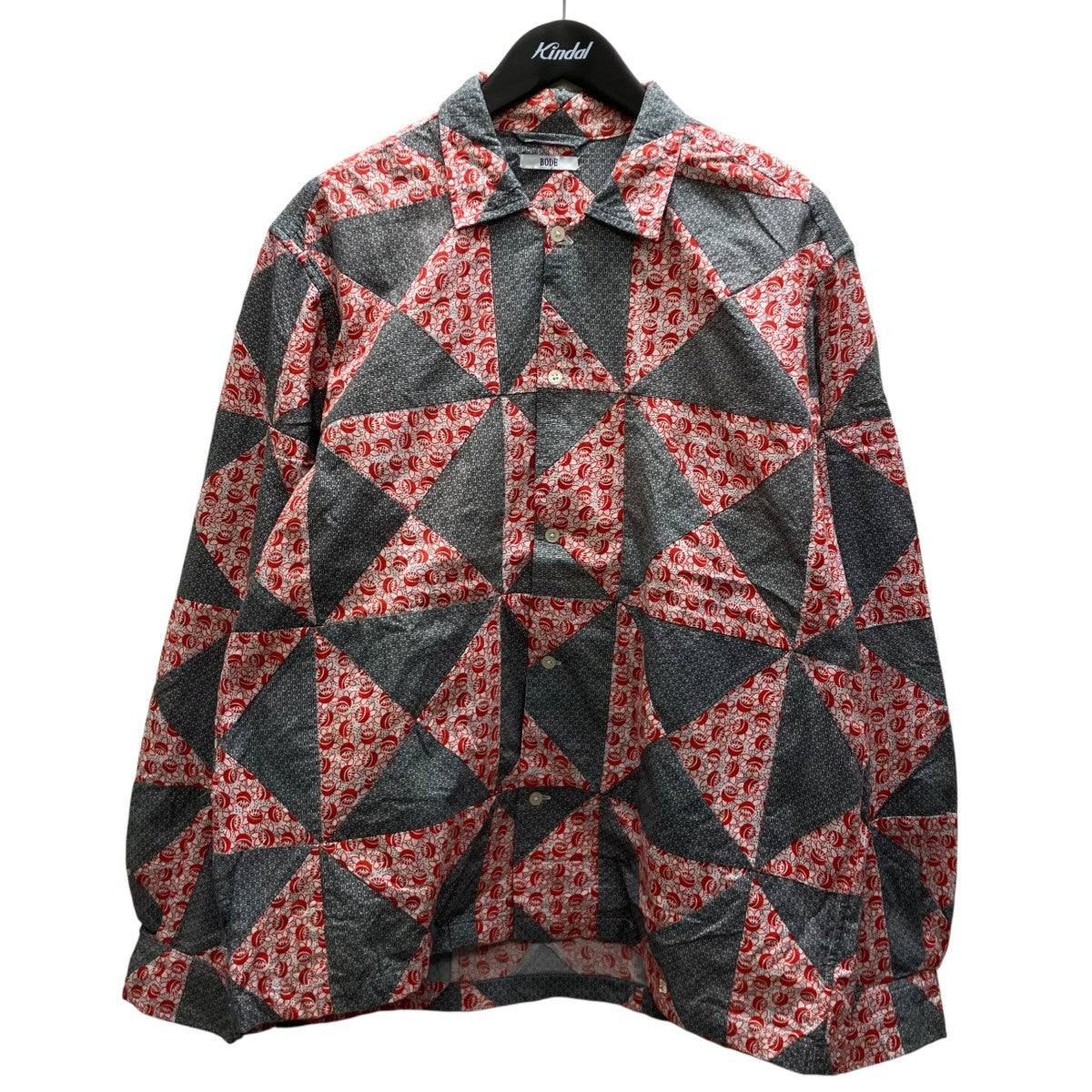 BODE Deco Puzzle Patchwork LongSleeve Shirt パッチワークシャツ 古着・中古-1枚目のアイテム画像