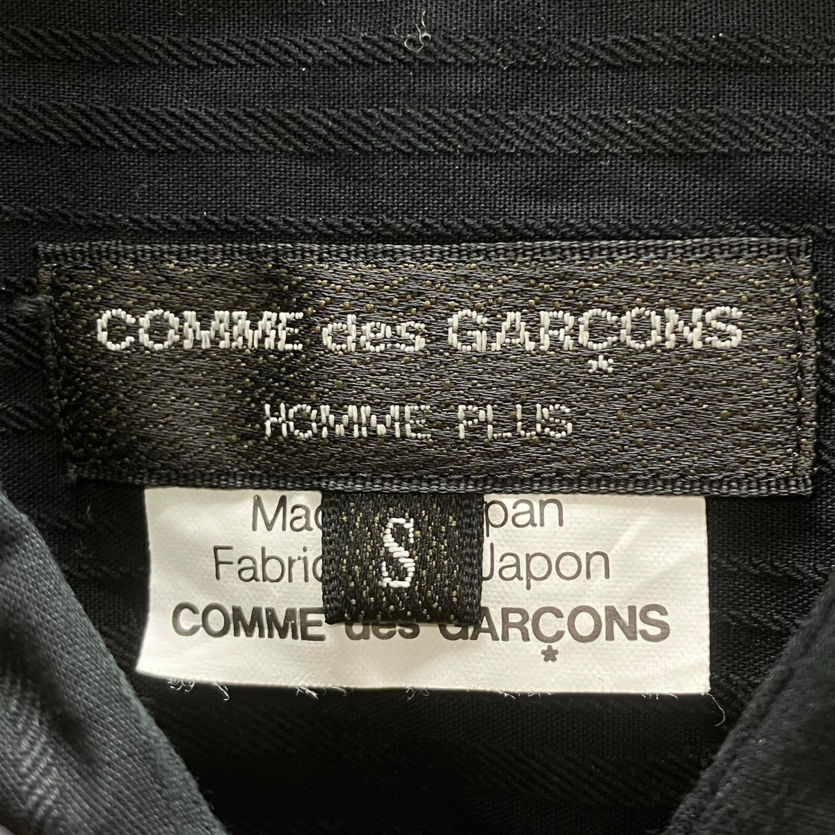 COMME des GARCONS HOMME PLUS ストライプシャツ 古着・中古-4枚目のアイテム画像