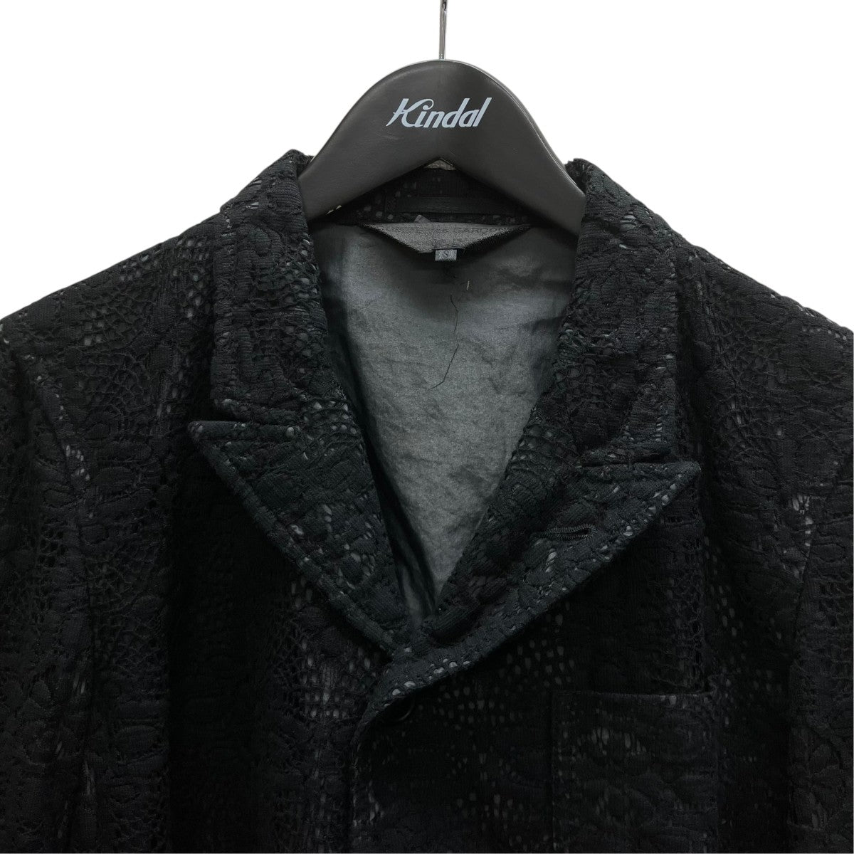 COMME des GARCONS HOMME PLUS 12SS 製品染めレーステーラードジャケット 古着・中古-2枚目のアイテム画像
