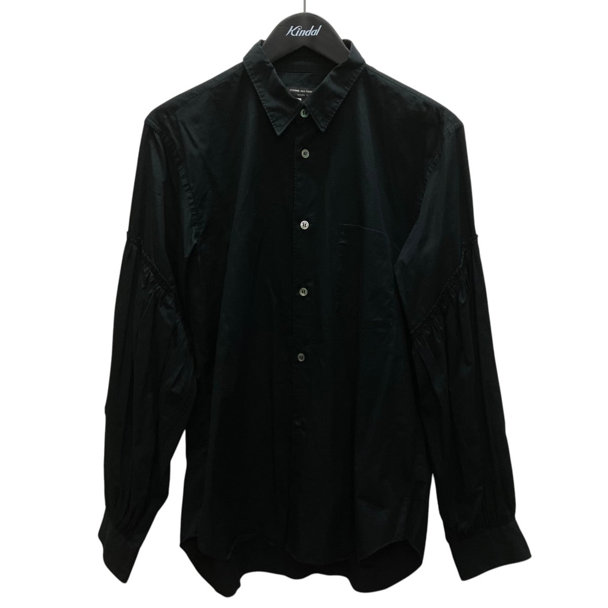COMME des GARCONS HOMME PLUS 19AW 綿ブロード袖ギャザー長袖シャツ 古着・中古-1枚目のアイテム画像
