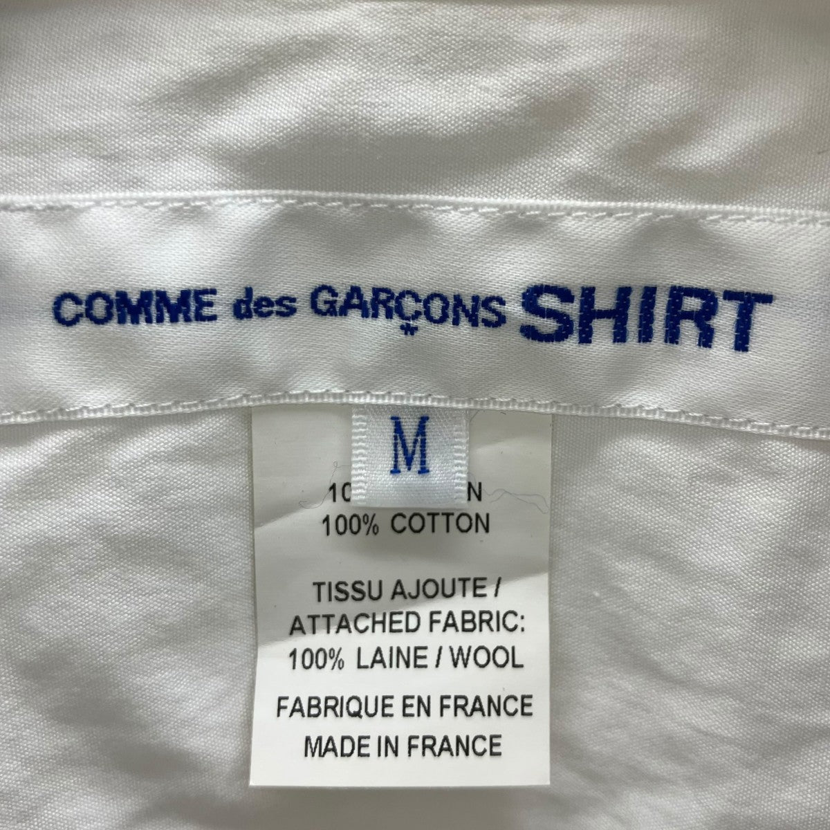 COMME des GARCONS SHIRT タータンパッチワーク長袖シャツ 古着・中古-4枚目のアイテム画像