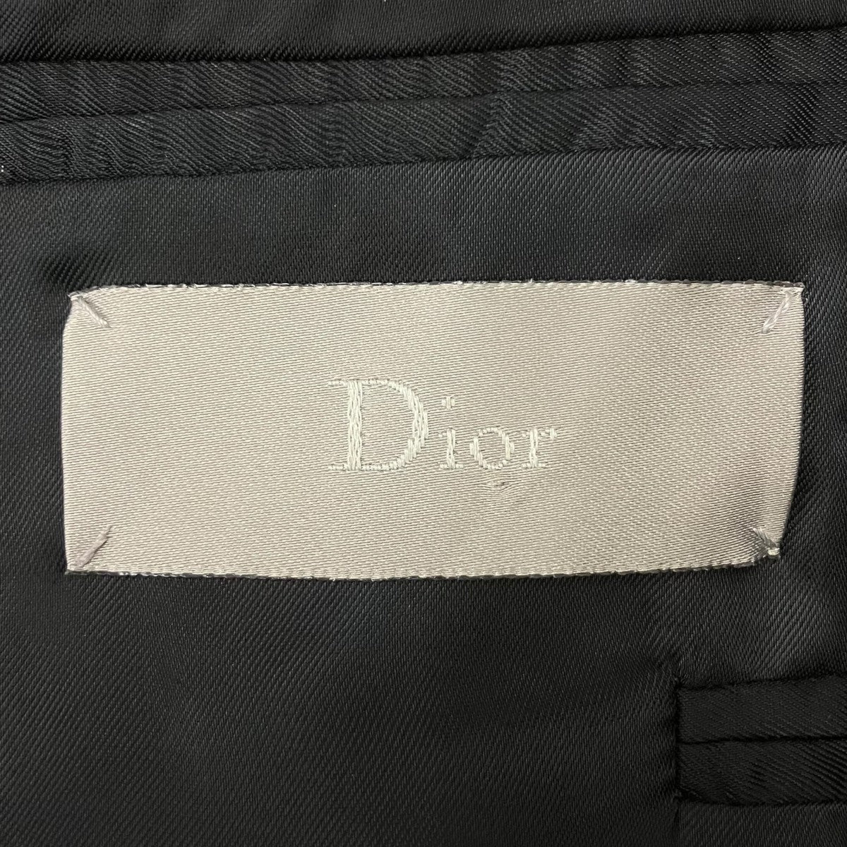 Dior Homme レザーナローラペルテーラードジャケット 古着・中古-6枚目のアイテム画像