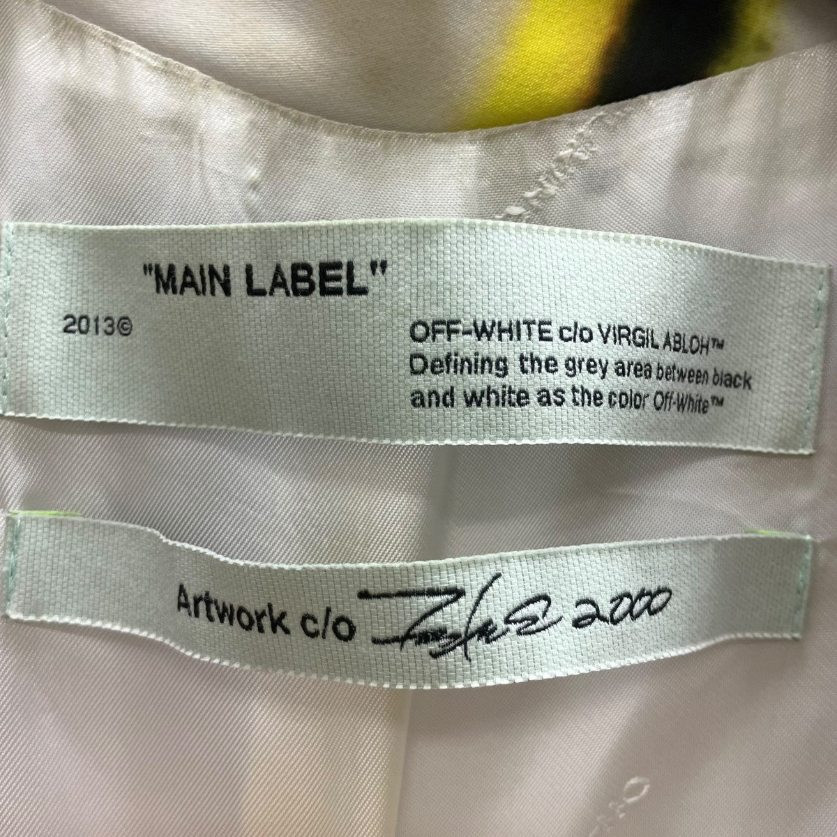 OFFWHITE×FUTURA 20SS 総柄グラフィックオーバーテーラードジャケット 古着・中古-6枚目のアイテム画像