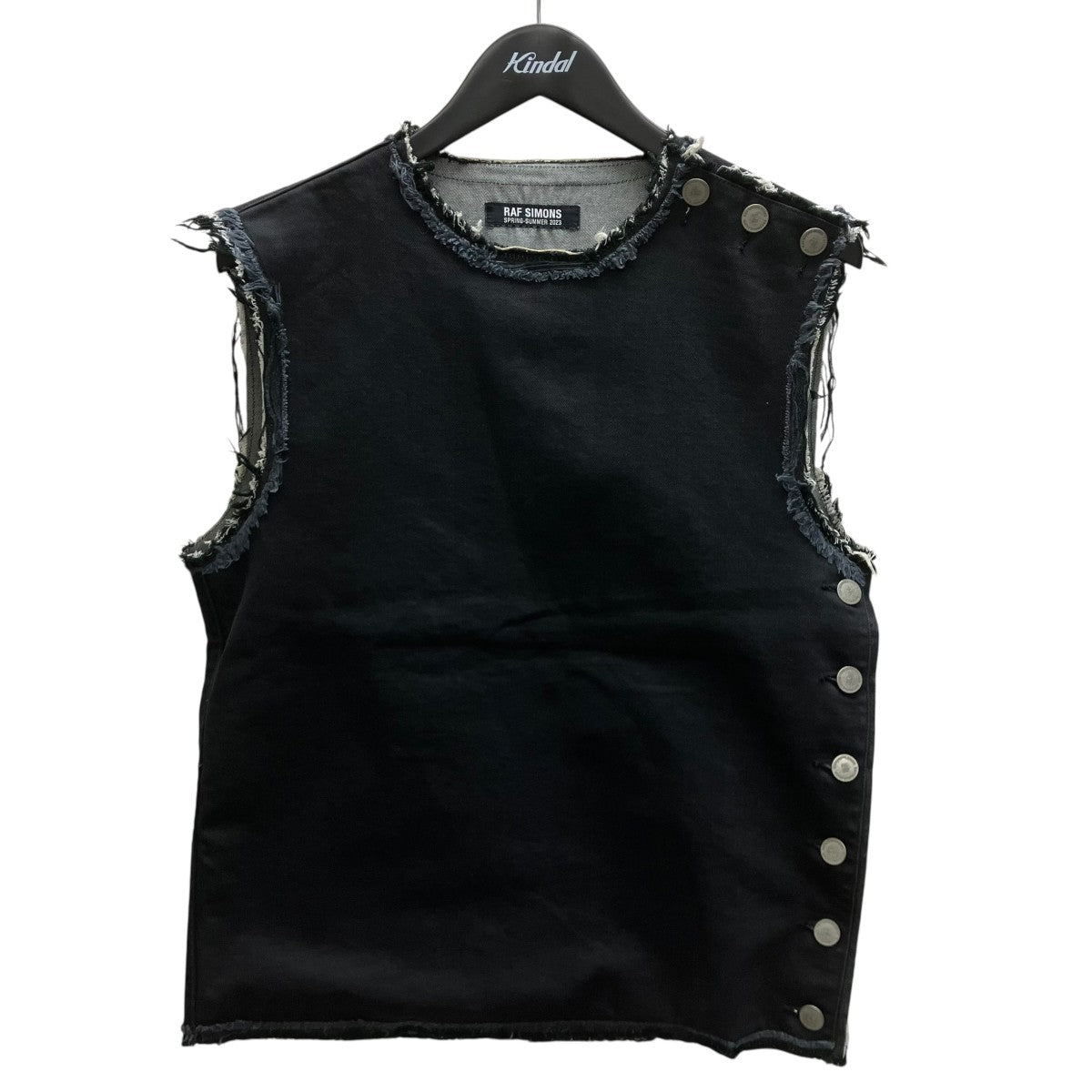 RAF SIMONS 23SS カットオフコットンベスト 古着・中古-1枚目のアイテム画像