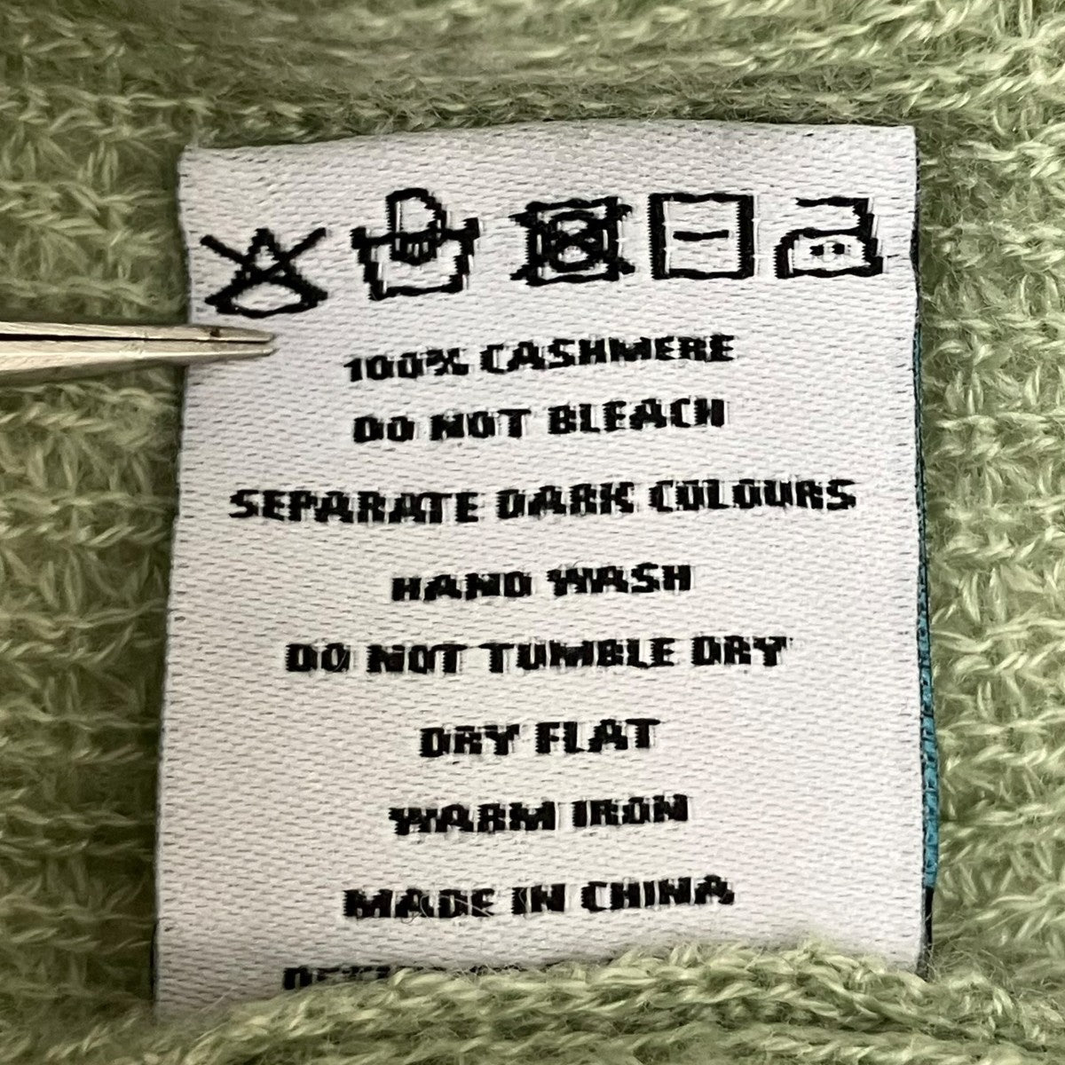 adrian cashmere Double Layerカシミヤニット 古着・中古-6枚目のアイテム画像