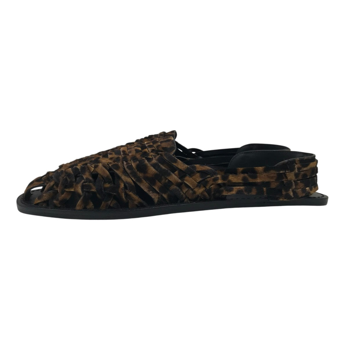 Saint Laurent Paris レオパードハラコサンダル 古着・中古-3枚目のアイテム画像