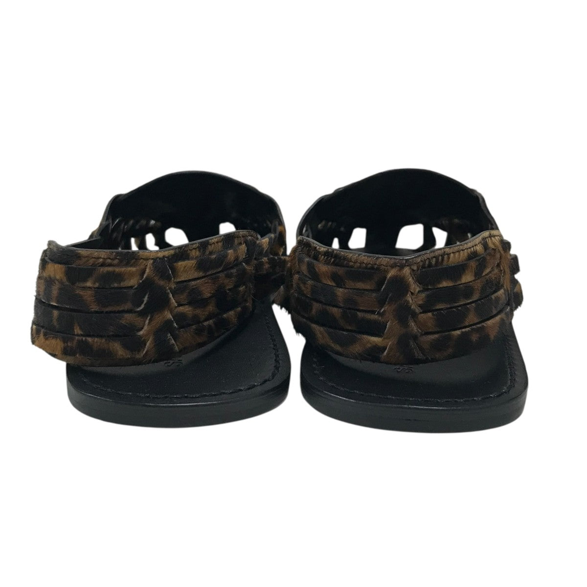 Saint Laurent Paris レオパードハラコサンダル 古着・中古-4枚目のアイテム画像