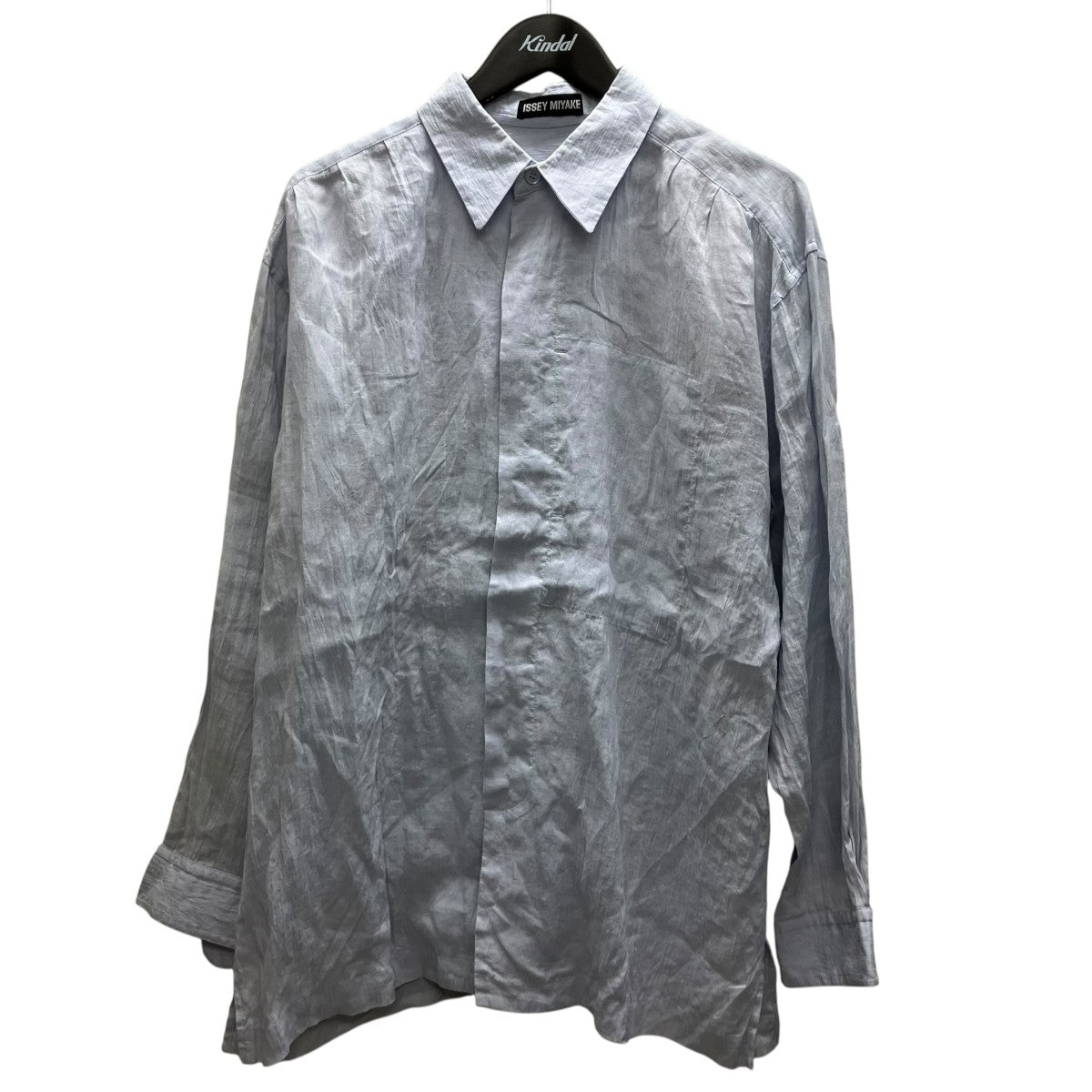 ISSEY MIYAKE リネン比翼シャツ 古着・中古-1枚目のアイテム画像