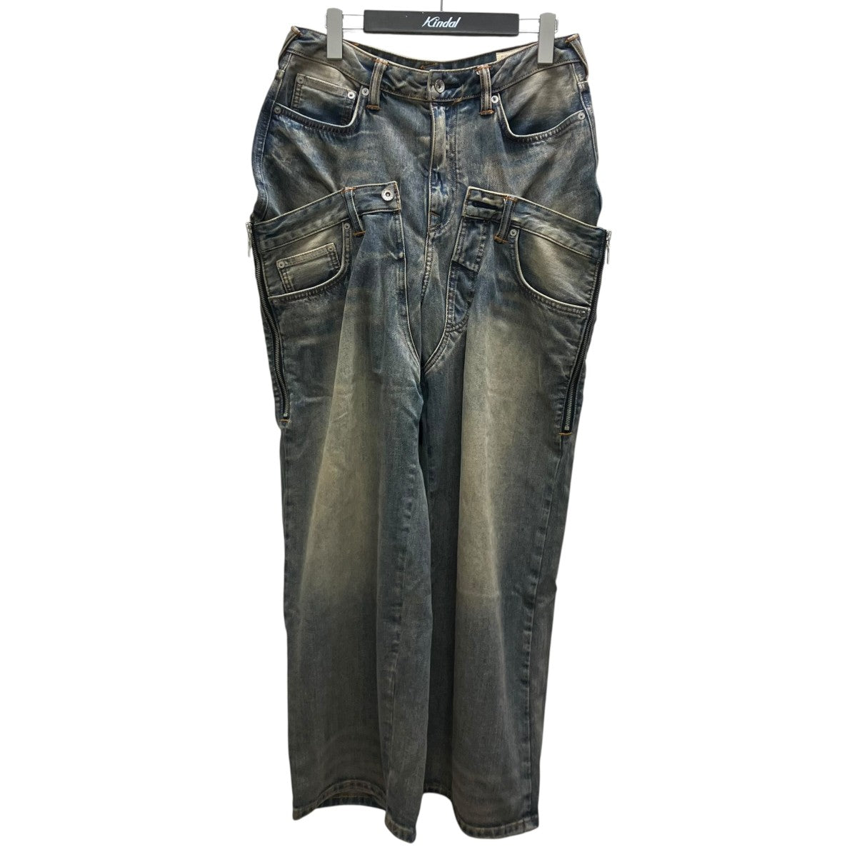 EVISU 「Double Waistband Jeans」ダブルウエストバンドジーンズ2ESHTW6JE4068STDN 古着・中古-1枚目のアイテム画像
