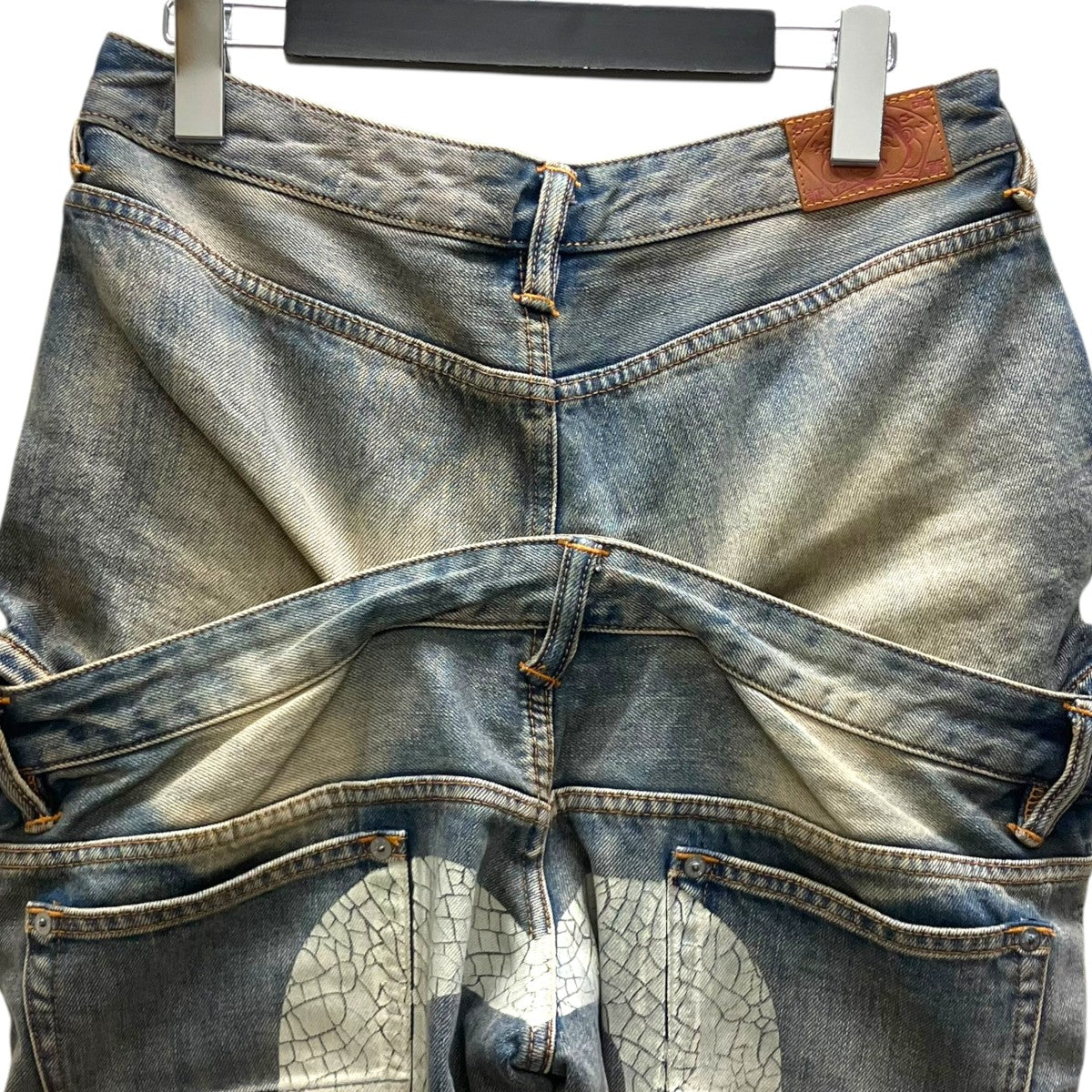 EVISU 「Double Waistband Jeans」ダブルウエストバンドジーンズ2ESHTW6JE4068STDN 古着・中古-4枚目のアイテム画像