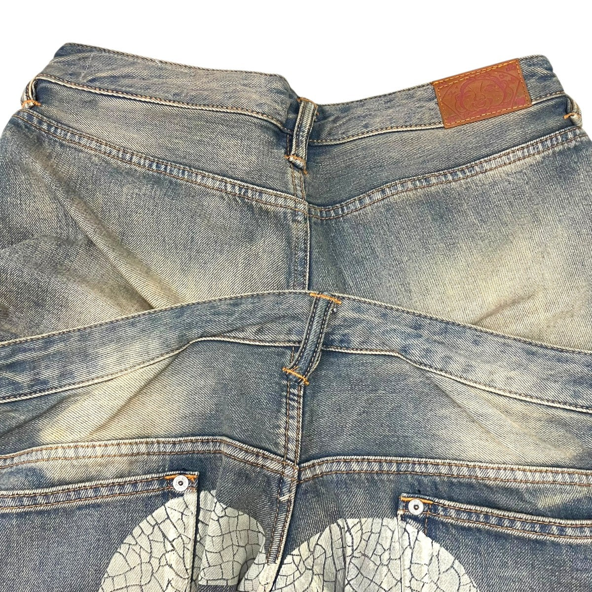 EVISU 「Double Waistband Jeans」ダブルウエストバンドジーンズ2ESHTW6JE4068STDN 古着・中古-6枚目のアイテム画像