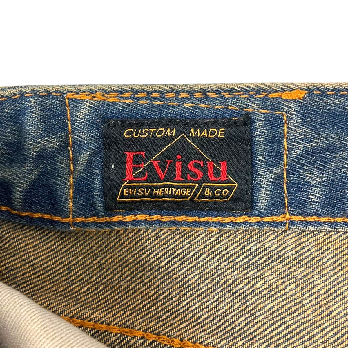 EVISU 「Double Waistband Jeans」ダブルウエストバンドジーンズ2ESHTW6JE4068STDN 古着・中古-7枚目のアイテム画像