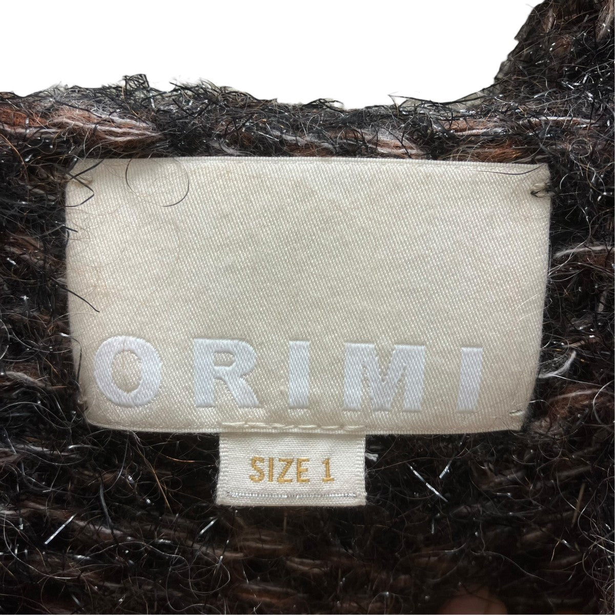 ORIMI BLANKET HOODIE シャギーニットパーカー 古着・中古-4枚目のアイテム画像
