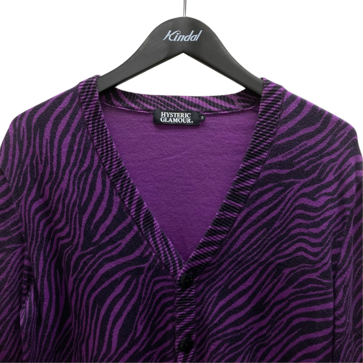 Hysteric Glamour ゼブラカーディガン 古着・中古-2枚目のアイテム画像