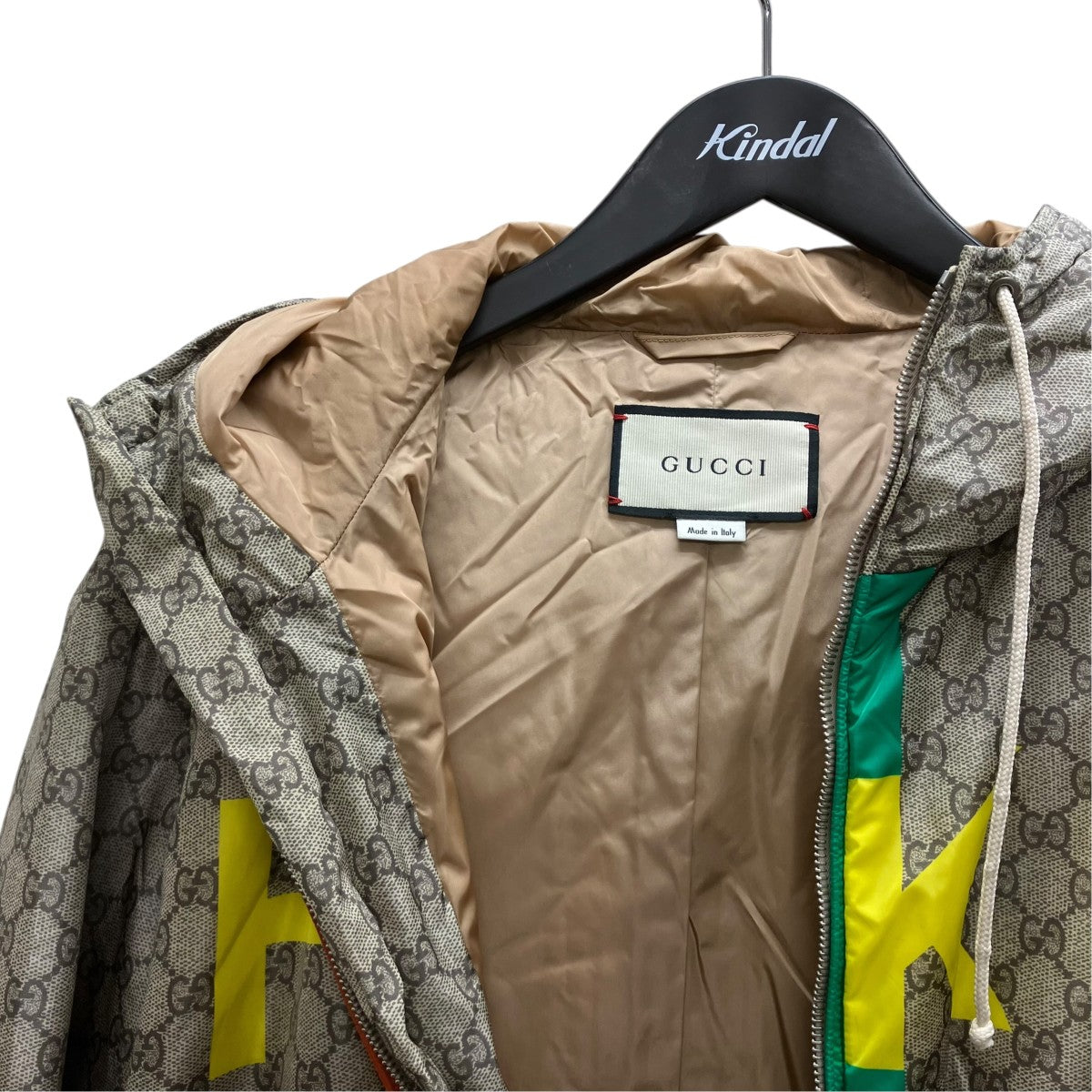 GUCCI フェイクノットプリントGGナイロンジャケット 古着・中古-3枚目のアイテム画像