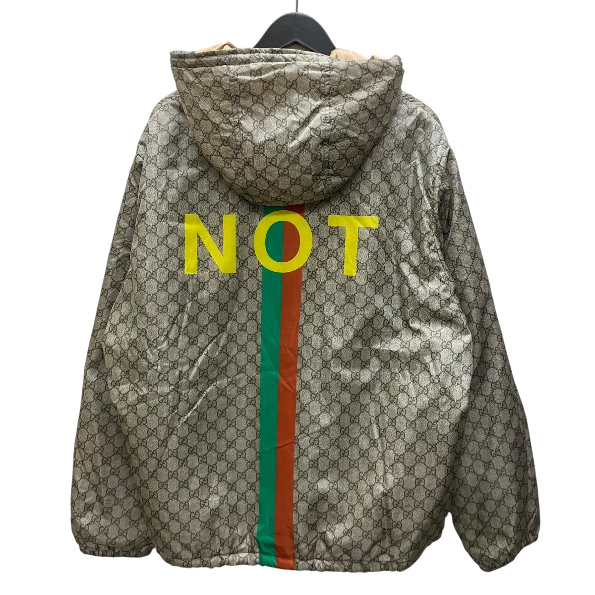 GUCCI フェイクノットプリントGGナイロンジャケット 古着・中古-5枚目のアイテム画像