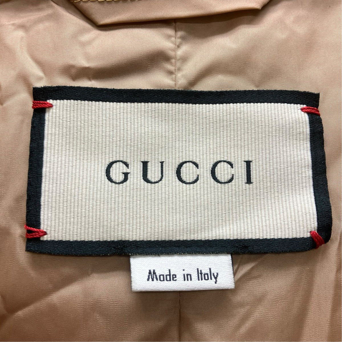GUCCI フェイクノットプリントGGナイロンジャケット 古着・中古-6枚目のアイテム画像