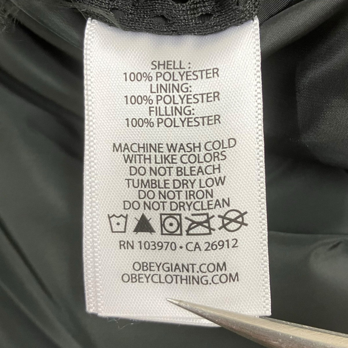 OBEY NOCTRAX PUFFER パファージャケット 古着・中古-6枚目のアイテム画像