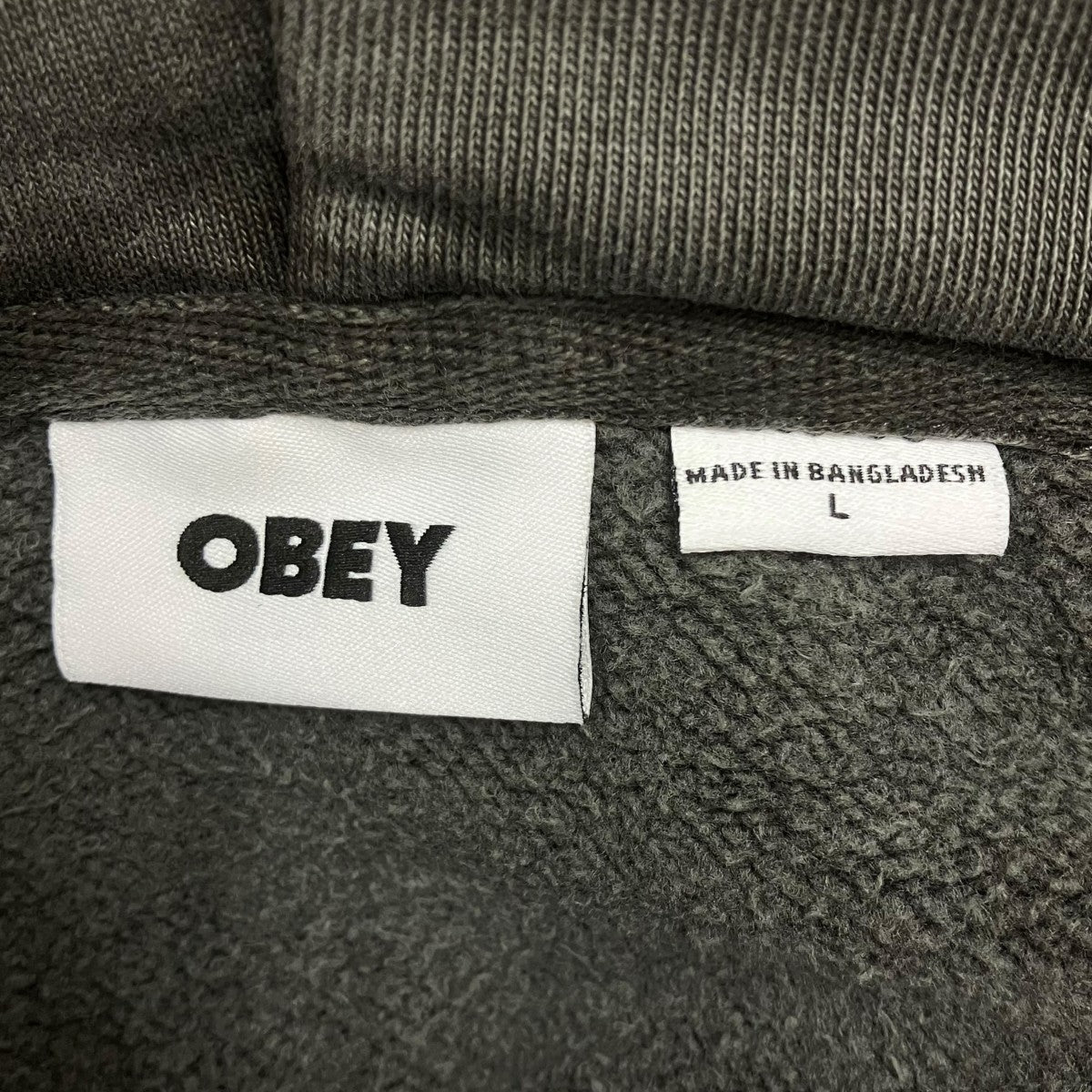 OBEY LOWERCASE PIGMENT HOODプルオーバーパーカー 古着・中古-4枚目のアイテム画像