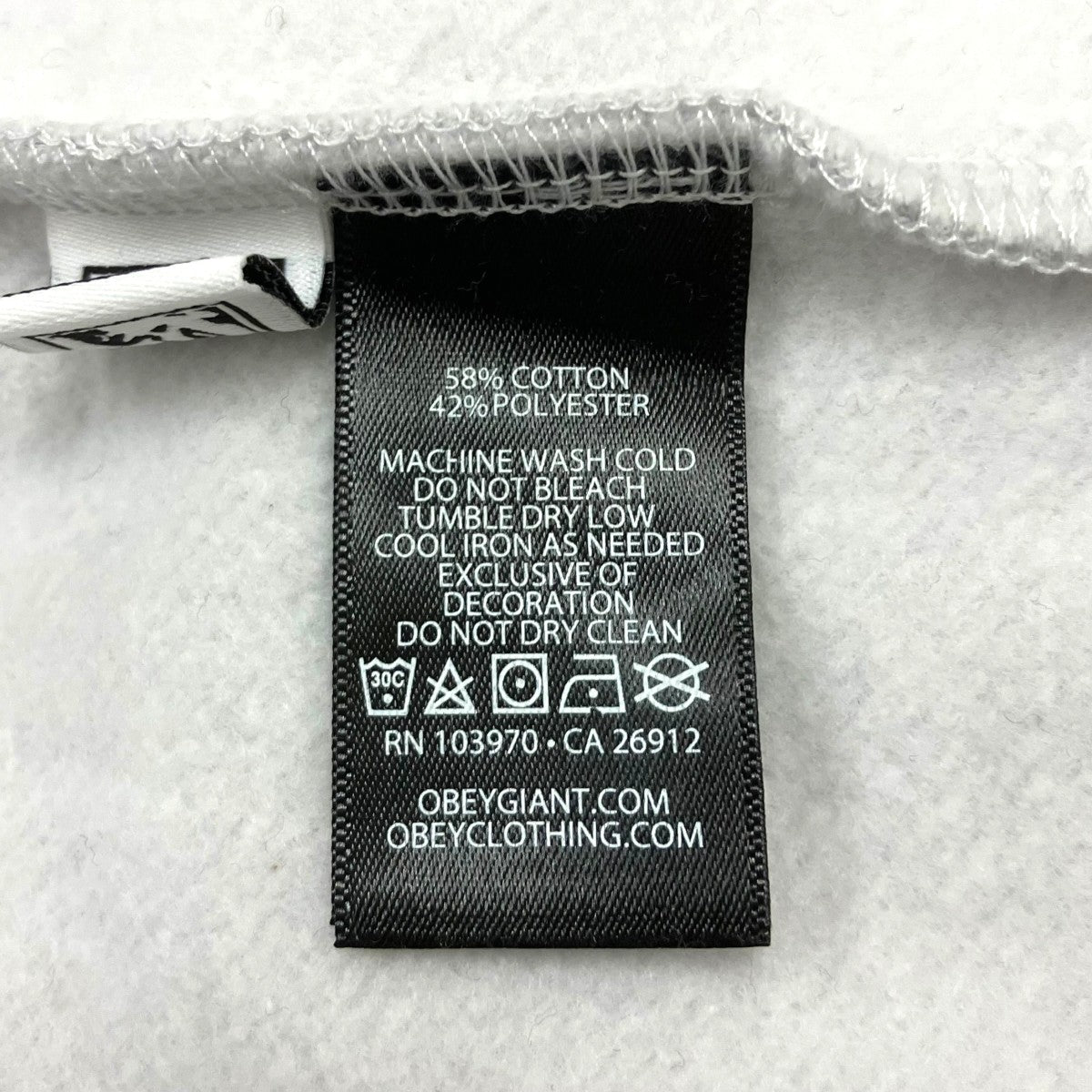 OBEY 「TRIPLE TROUBLE OBEY INVADER HOODIE - HEATHER GREY MULTI」プルオーバーパーカー112844562M 古着・中古-6枚目のアイテム画像