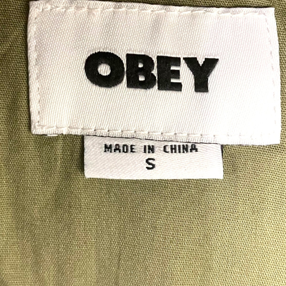 OBEY OBSIDIAN JACKETｺｯﾄﾝﾅｲﾛﾝｼﾞｬｹｯﾄ 古着・中古-5枚目のアイテム画像
