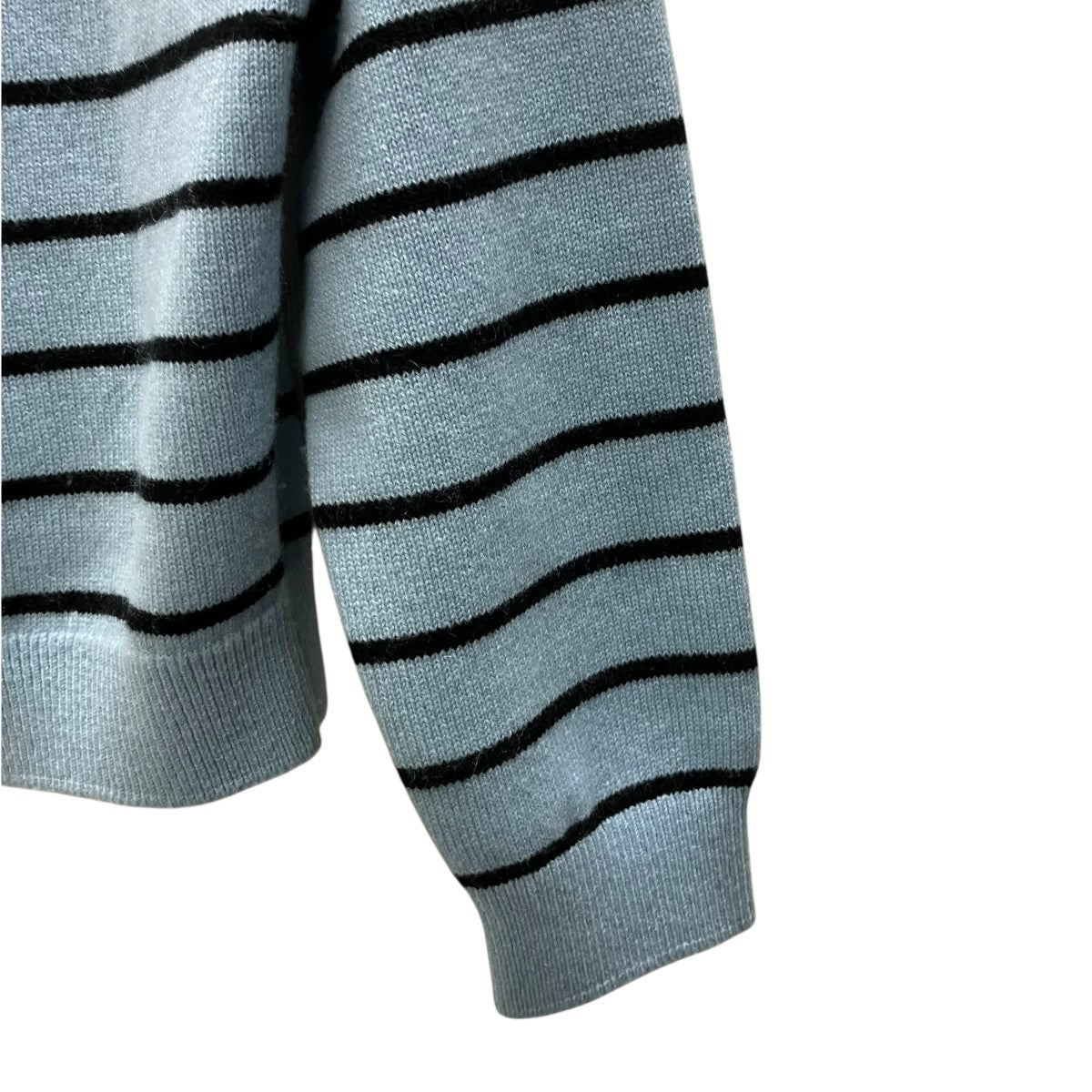 CHANEL 25SS カシミヤボーダーカーディガン 古着・中古-3枚目のアイテム画像