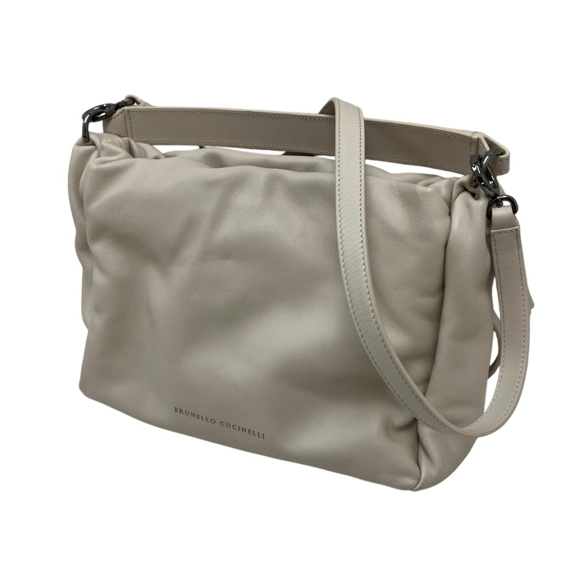 BRUNELLO CUCINELLI レザーショルダーバッグ 古着・中古-1枚目のアイテム画像