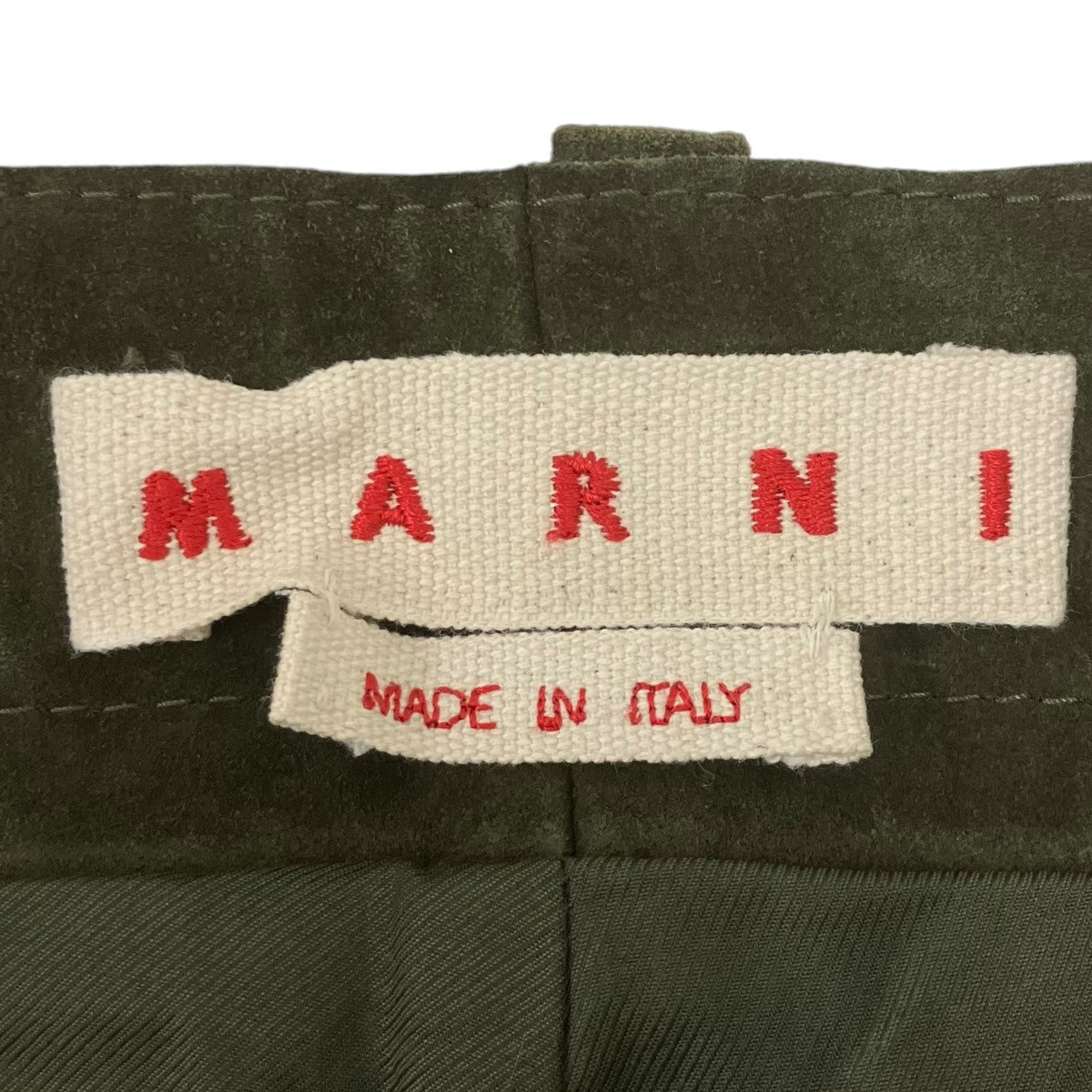 MARNI Pyramid スウェードレザーパンツ 古着・中古-5枚目のアイテム画像
