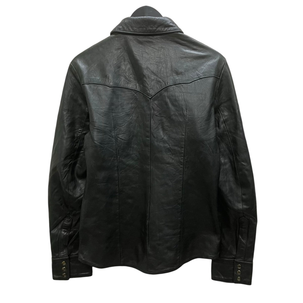 DOLCE ＆ GABBANA レザーウエスタンシャツ 古着・中古-2枚目のアイテム画像