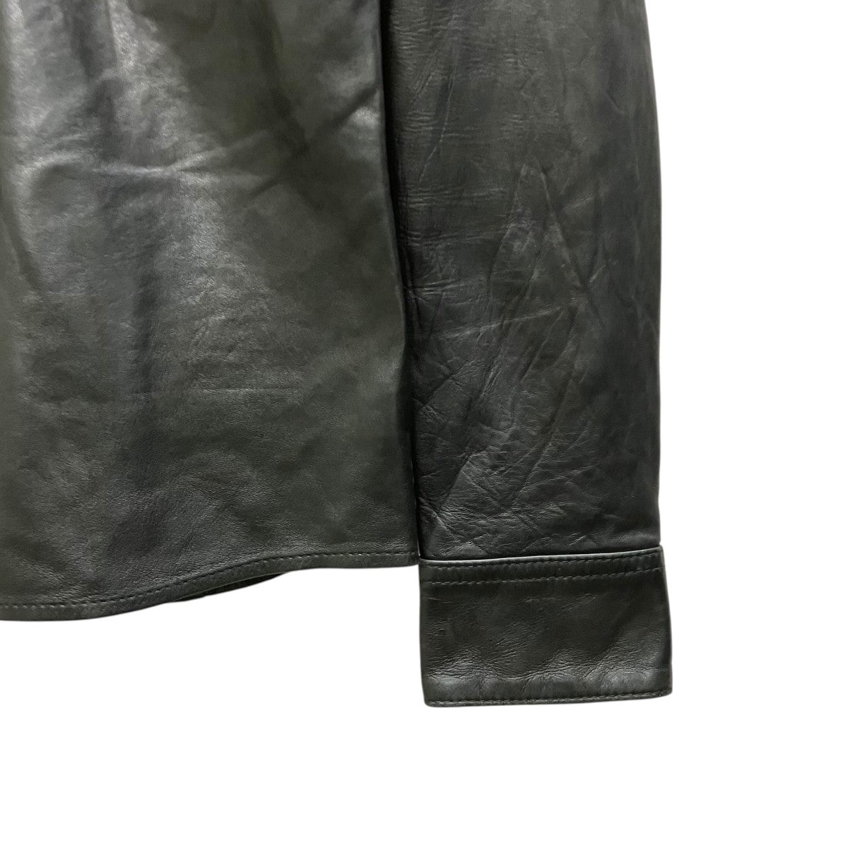 DOLCE ＆ GABBANA レザーウエスタンシャツ 古着・中古-5枚目のアイテム画像